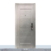 Listras de alumínio portas de escritório modernas portas internas brancas de aço principal com design de porta de ferro ctaloga